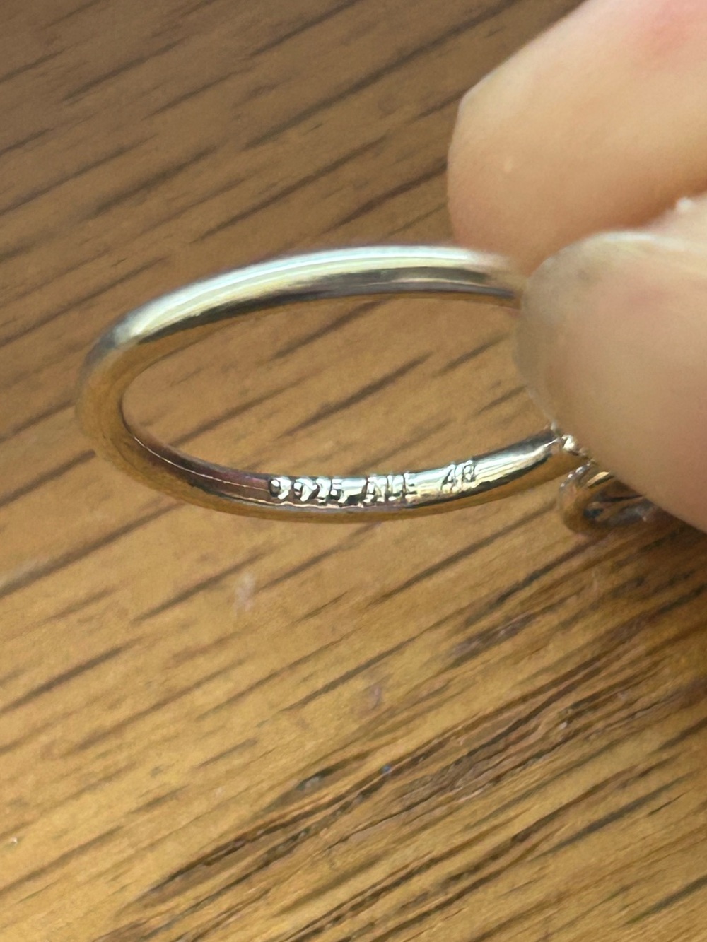 Pandora Family Tree Cubic Zirconia Dangle Ring - Picture 4 of 5